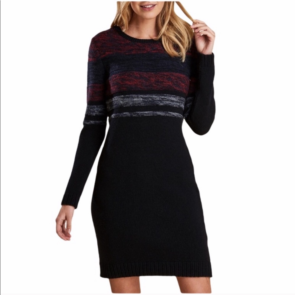 Red,Black & Gray Barbour Sweater Dress Sz 6 US